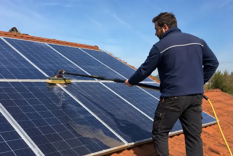 Nettoyage et entretien de panneaux solaires à Saint-Cassien