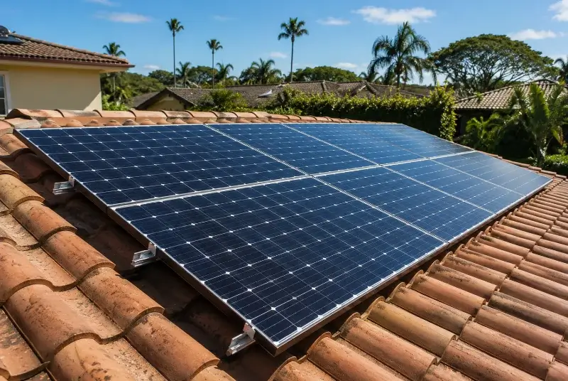 Installation de panneaux solaires à Saint-Cassien